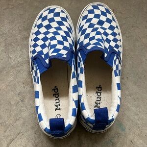 Mudd Blue Checkered Slip-On Shoes